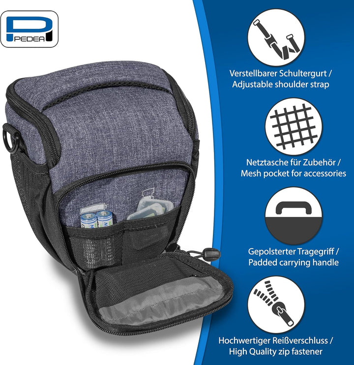 Pedea Kameratasche Fashion für Spiegelreflex DSLR SLR Spiegelreflexkamera Fototasche für DLSM System