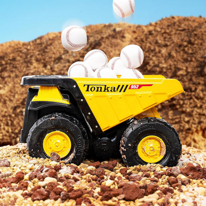Steel Classic Robuster Riesenkran-Muldenkipper, Tonka, Konstruktionsspielzeug für Kinder, Spielzeugf