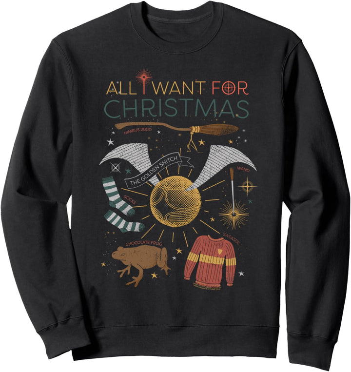 Harry Potter All I Want for Christmas! Weihnachten Sweatshirt