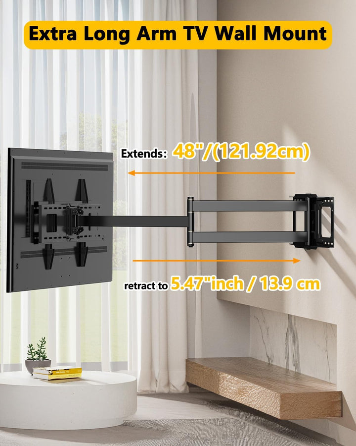 TV Wandhalterung mit 1219mm Extra Langem Gelenkarm für 37-86&