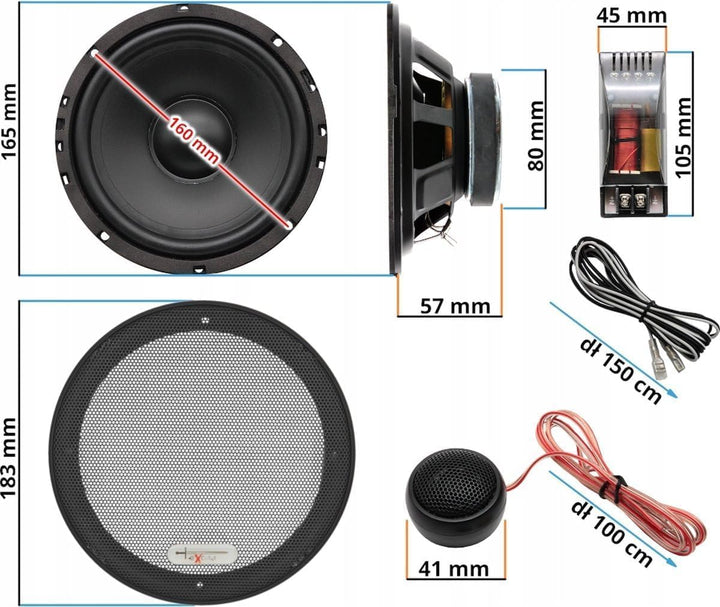 Excalibur XC173 Koaxial-Lautsprecher 400 Watt