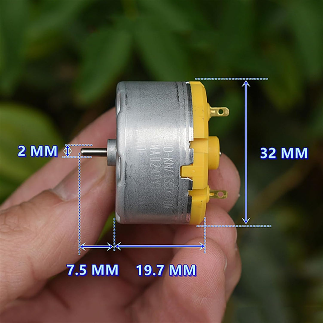 RC500-KN/13500 Micro 500 Motor DC 6V-12V 5400RPM Mini 32mm Durchmesser Rundmotor 1Stk