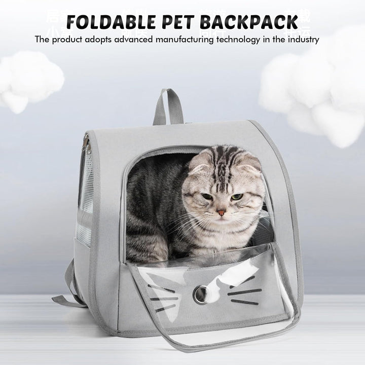 Haustier Rucksack für Kleine Hunde Katzen, Tragbare und Faltbare Katzenrucksack, Hunderucksack, Trag