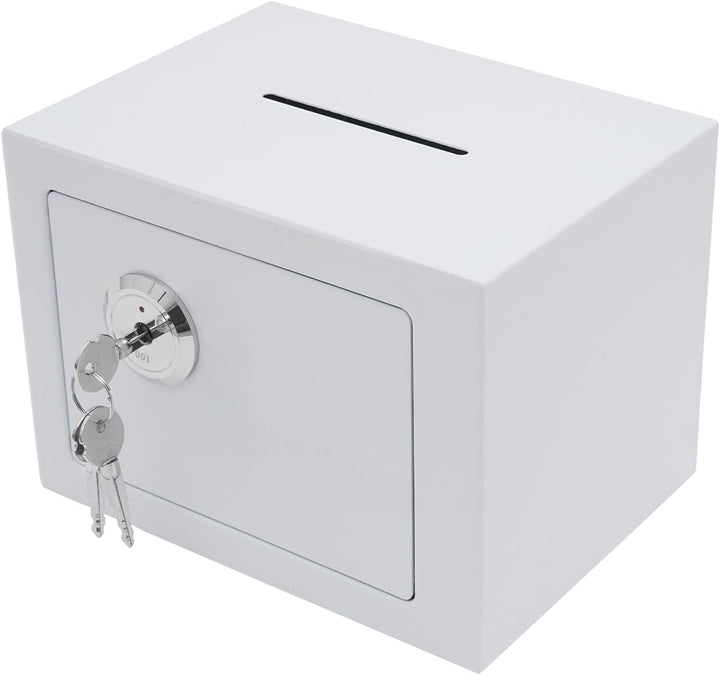 Tresor Safe mit Einwurfschlitz – Spartresor aus Stahl (4,6L) – Münzbetrieben, Mechanisches Schlüssel