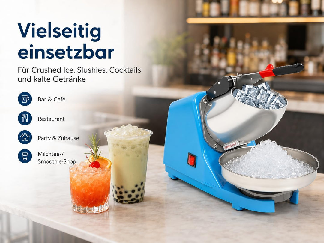 220V/380W Elektrische Eiszerkleinerer Edelstahl Ice Crusher Crusheisbereiter Eiswürfel Startseite
