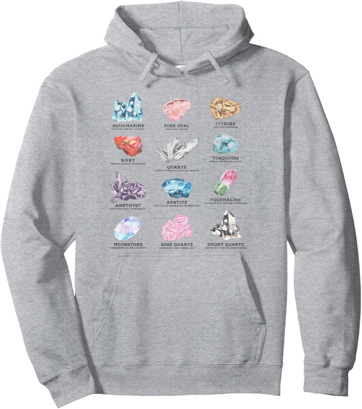 Trendy Crystal Chart Pullover Hoodie