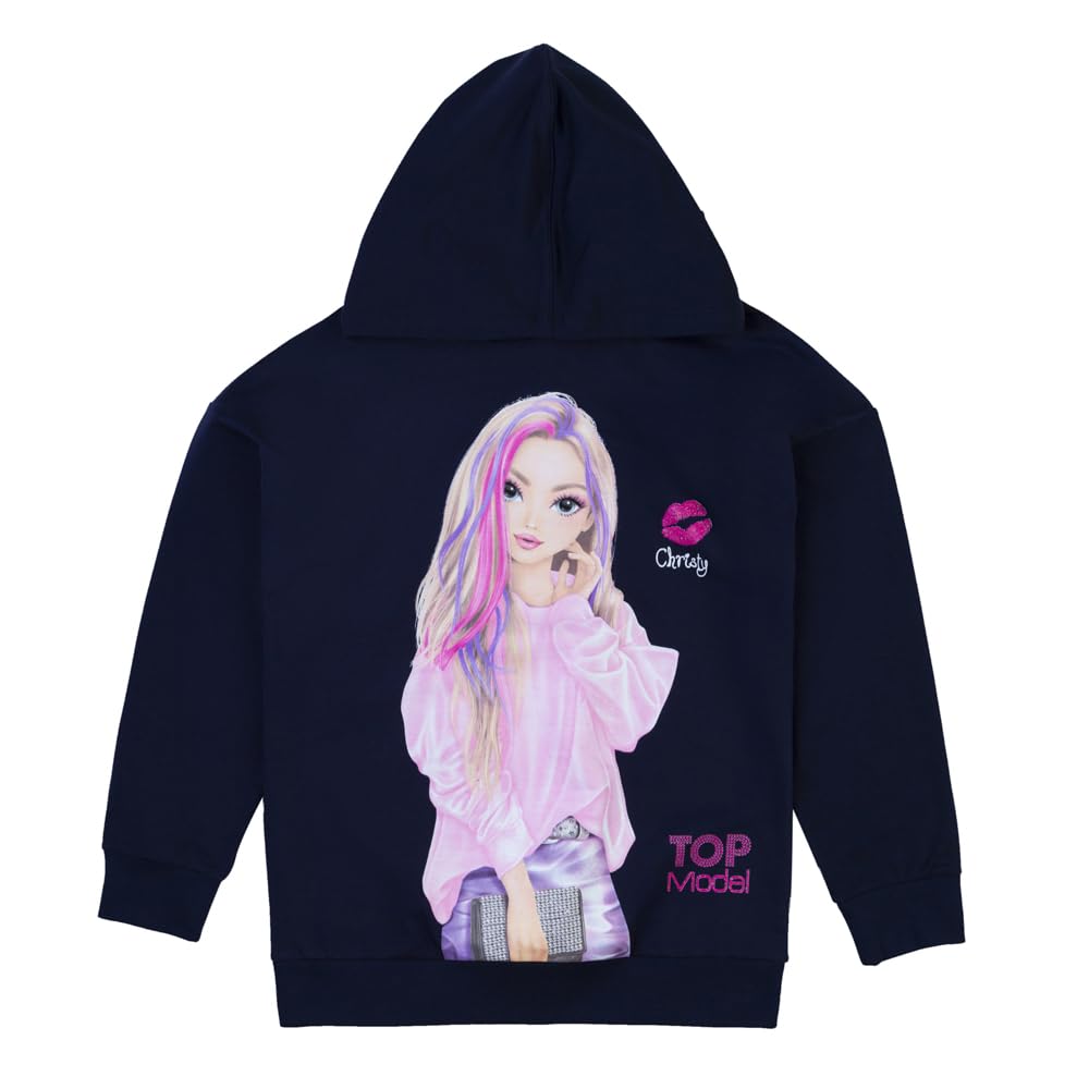Top Model Sweatshirt mit Christy 75034 blau 128 Blau, 128 Blau
