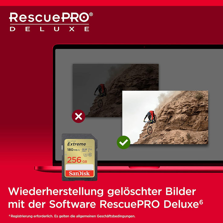 SanDisk Extreme SDXC UHS-I Speicherkarte 512 GB (V30, 180 MB/s Übertragung, U3, 4K UHD Videos, SanDi