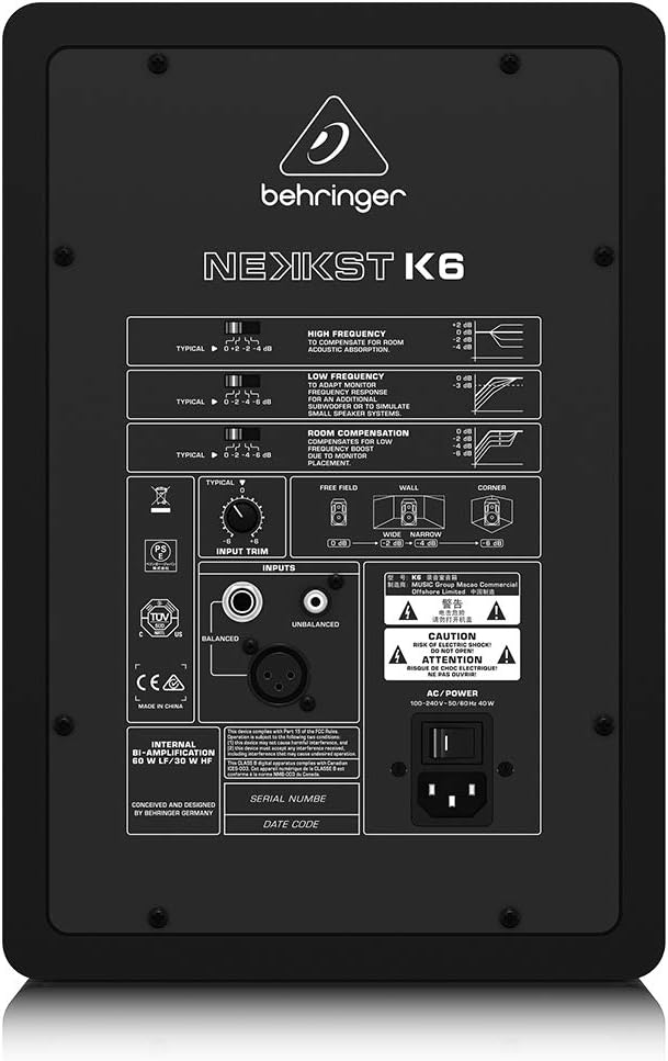 Behringer NEKKST K5 Audiophiler Bi-Amping 5" Studiomonitor mit fortschrittlicher Waveguide-Technolog