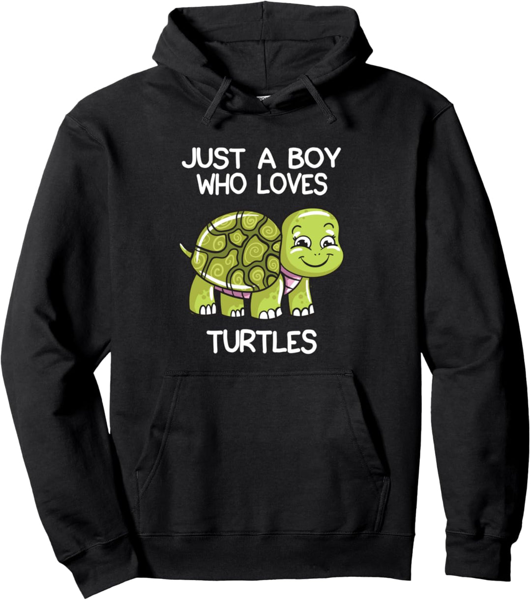 Nur Ein Junge, Der Schildkröten Liebt Liebesgeschenke Süsse Pullover Hoodie