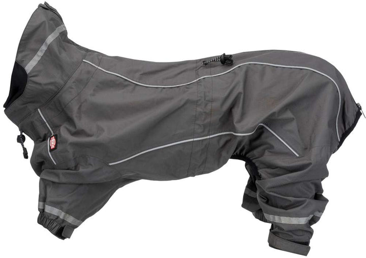 Trixie Vaasa Hunde-Regenmantel, Grau, 30 cm grau 30 cm(1er Pack), grau 30 cm(1er Pack)
