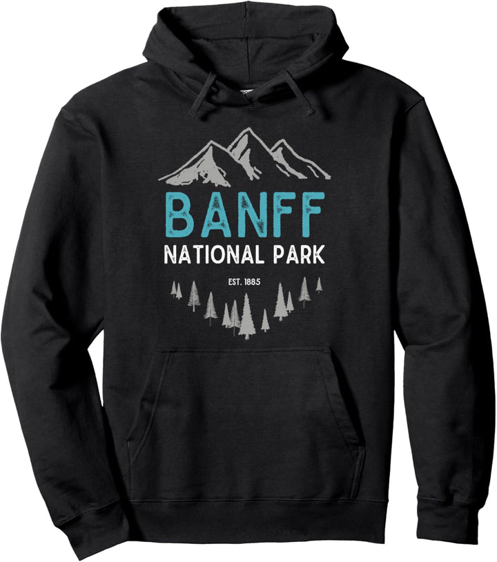 Banff National Park Est 1885 Vintage Canada Pullover Hoodie
