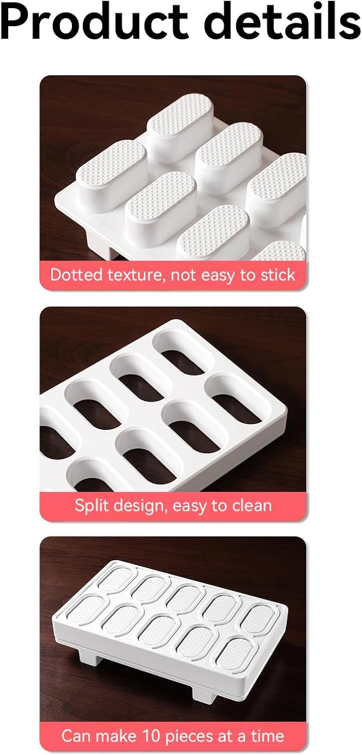 Sushi-Form, Nigiri-Reiskugelform, japanisches Sushi-Maker-Set, rechteckige Nigiri-Reiskugelform mit