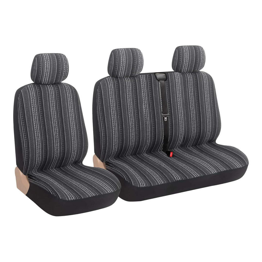AUTOYOUTH Baja Bunte Decke Auto-Sitzbezüge Vordersitze im Ethnischen Stil Set Universal für Fahrersi