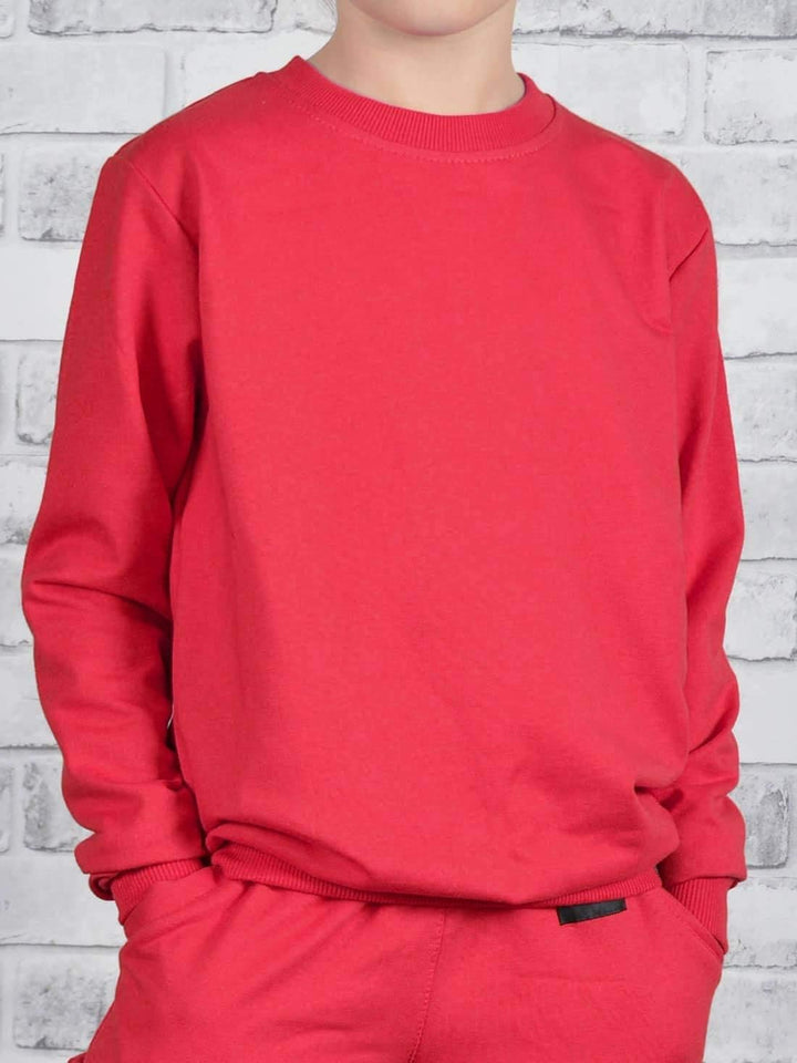 Mädchen Pullover Kinder Pulli Langarm Sweatshirt 30321 152 Rot, 152 Rot