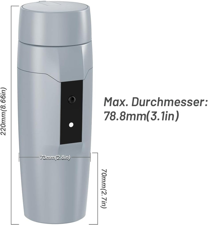 Tragbarer 12V Auto Wasserkocher Boiler, Kleiner Elektrischer Reisewasserkocher, 80W Schneller Warmwa