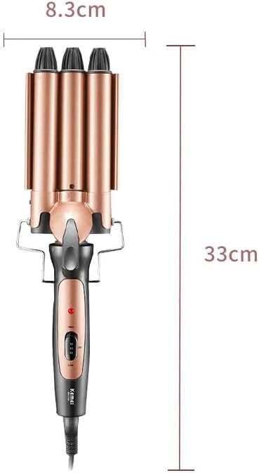 OBA Professioneller Lockenstab, Titan-Keramik, 33 cm, schnelles Aufheizen 30 Sekunden, faltbares Des