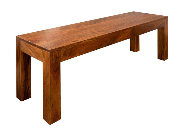 MASSIVMOEBEL24.DE Honig Akazie Massivmöbel Bank 160x40 Holz massiv Massivholz Oxford 