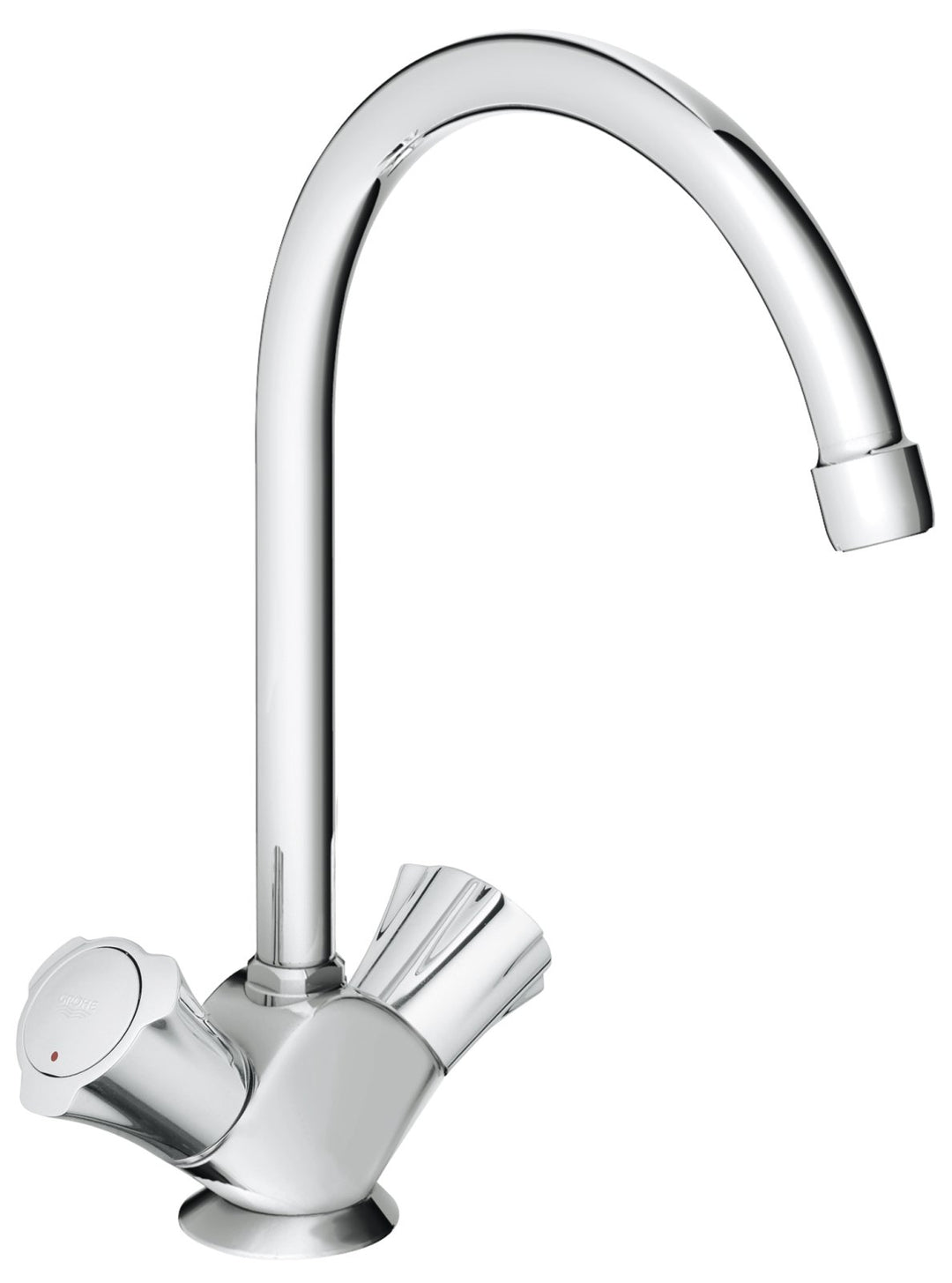 GROHE Costa - Spültisch- Einlocharmatur (Schwenkbereich 360°, wärmeisoliert, flexibler Anschluss, la