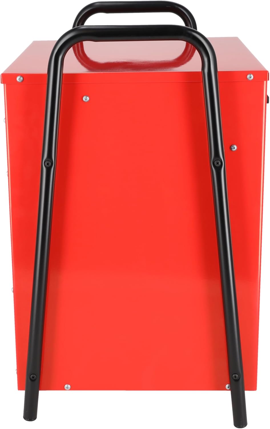 DEDRA Elektro-Lufterhitzer 15 kW, uadratisch, rot, nützlich in geschlossenen Räumen, Thermostat, ein