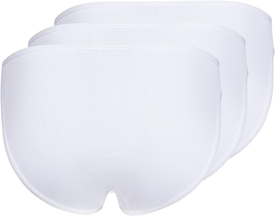 Skiny Damen Cotton Essentials 081482 Slip (3er Pack) L Weiss, L Weiss