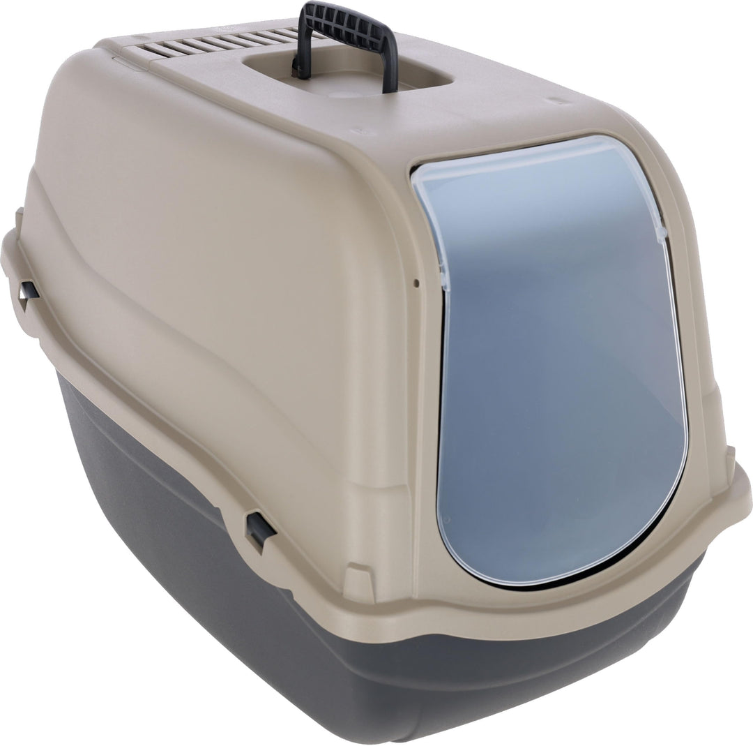 Kerbl Pet Katzentoilette Emma Eco, Katzenklo, schwarz/braun, 57x39x41cm, aus 100% recycelten Kunstst