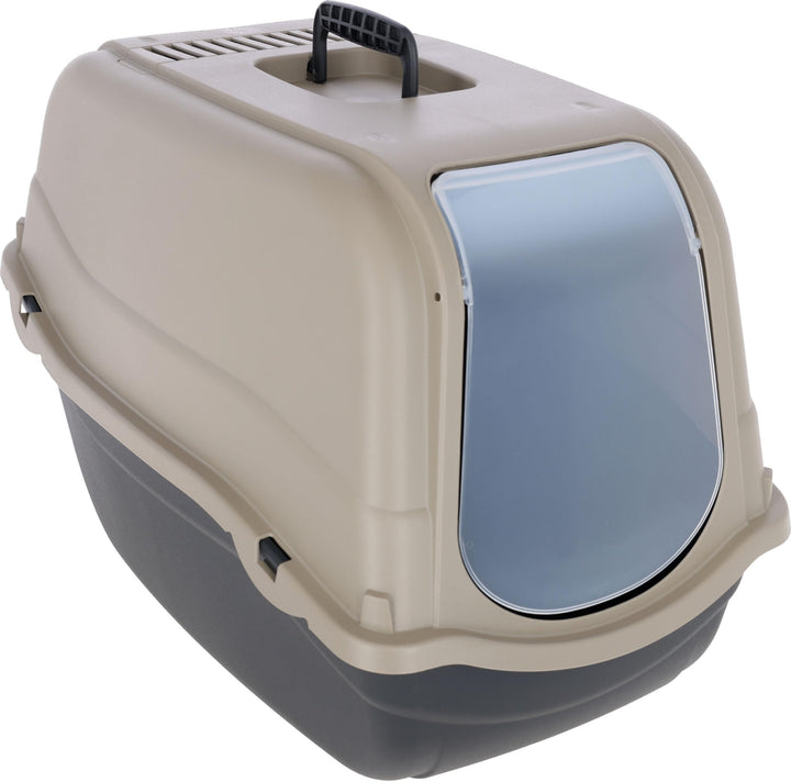Kerbl Pet Katzentoilette Emma Eco, Katzenklo, schwarz/braun, 57x39x41cm, aus 100% recycelten Kunstst
