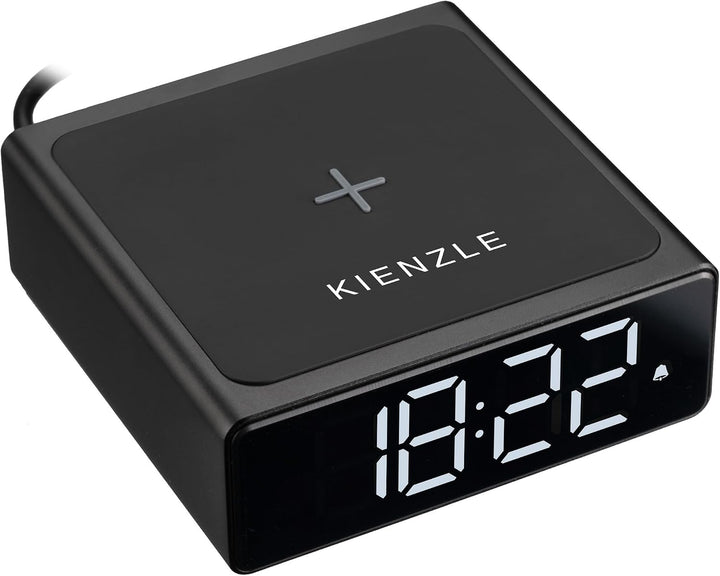 Kienzle Digitaler Wecker mit 10 W Ladepad und Zwei Weckzeiten