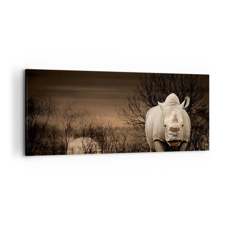 Wandbilder Dekoration Wohnzimmer Tier Nashörner Insekten Panorama Bilder auf Leinwand 120x50cm Leinw