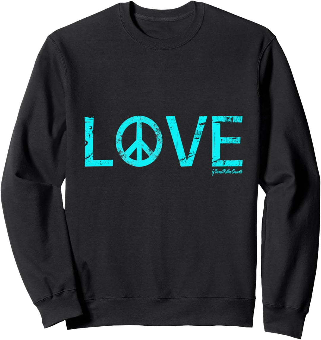 cooles und edles Love Peace Lifestyle Outfit Sweatshirt