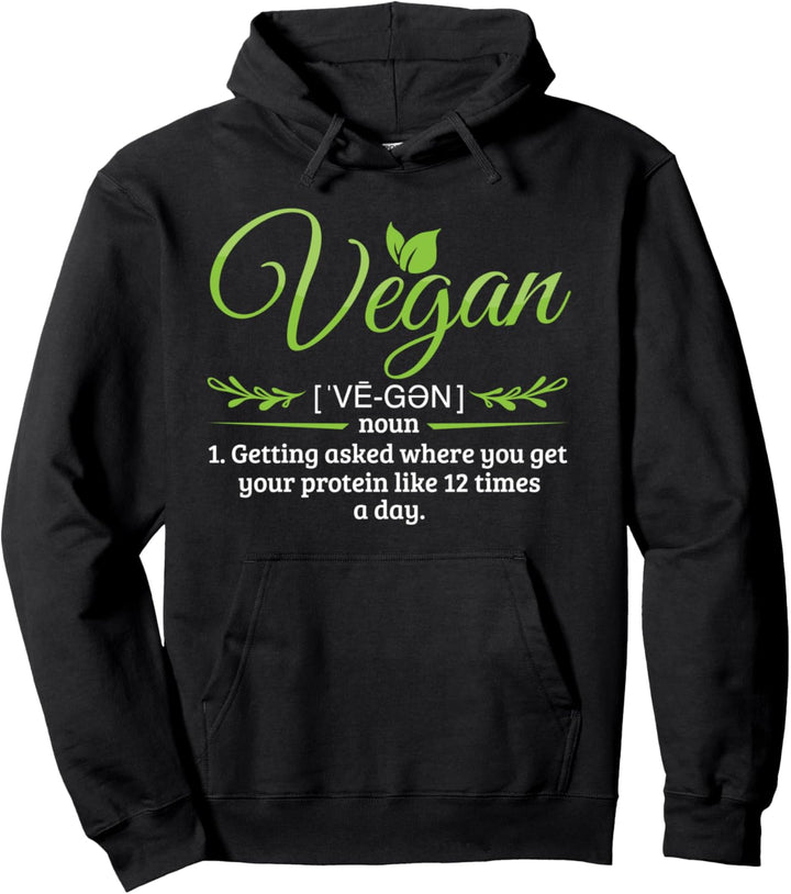 Vegan Definition Veganismus Veggie Vegetarisch Tierschutz Pullover Hoodie