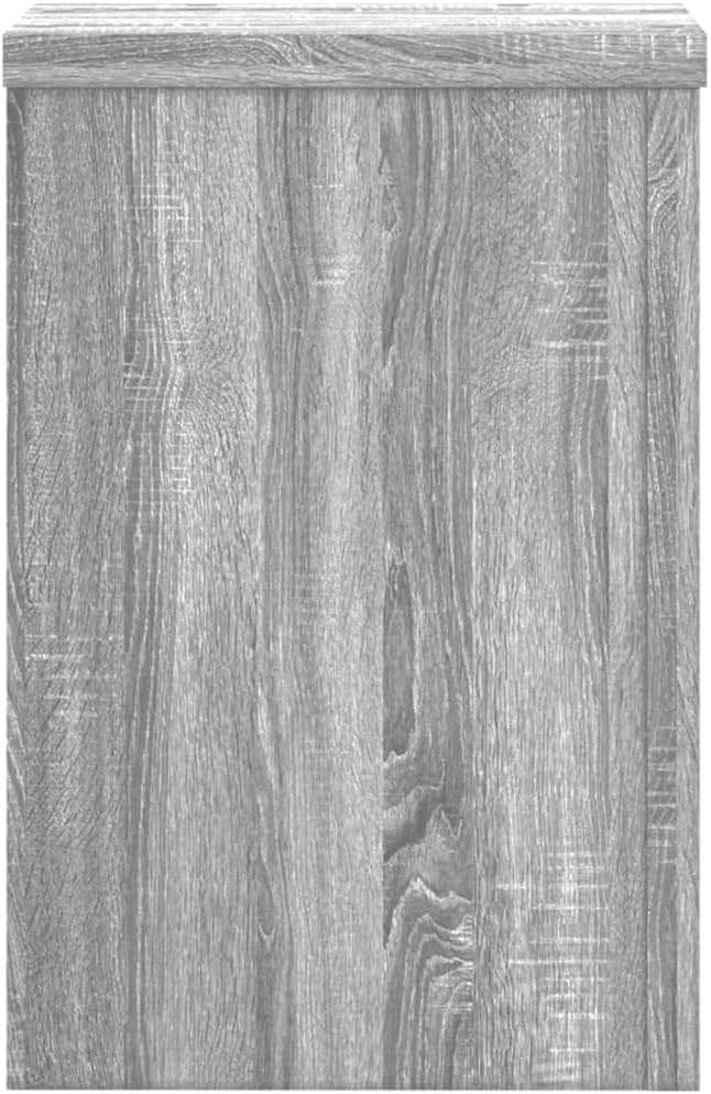Pflanzenständer 2 STK. Grau Sonoma 20x20x30 cm Holzwerkstoff Pflanzenregal, Blumenregal Indoor/Outdo