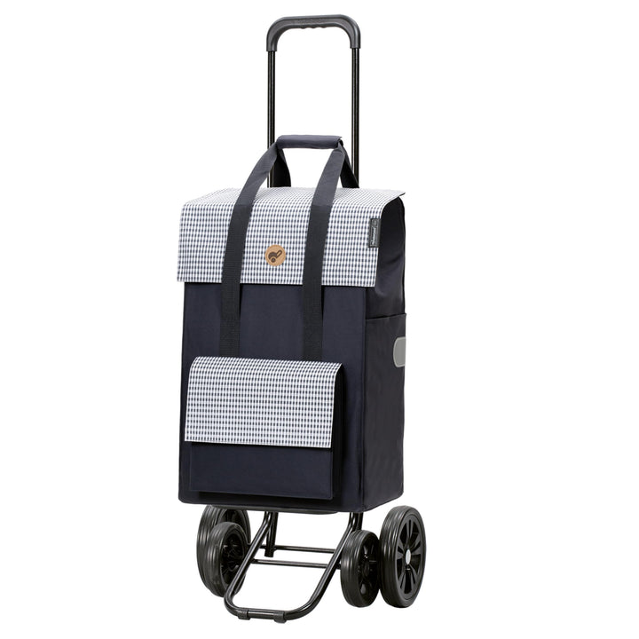 Andersen Einkaufstrolley - klappbar - 54 Liter - 4 Räder Blau, Blau