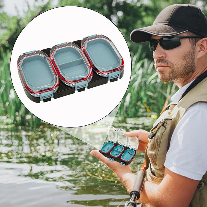 Magnetic Fishing Hook Box, Lure Storage Organizer, Magnet Fly Fishing Box, Water-Resistant Lure Box,