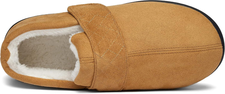 Mishansha Herren Winter Warme Hausschuhe Memory Foam Plüsch Pantoffeln,Gr.39-48 Gebrannte Umbra 47 E