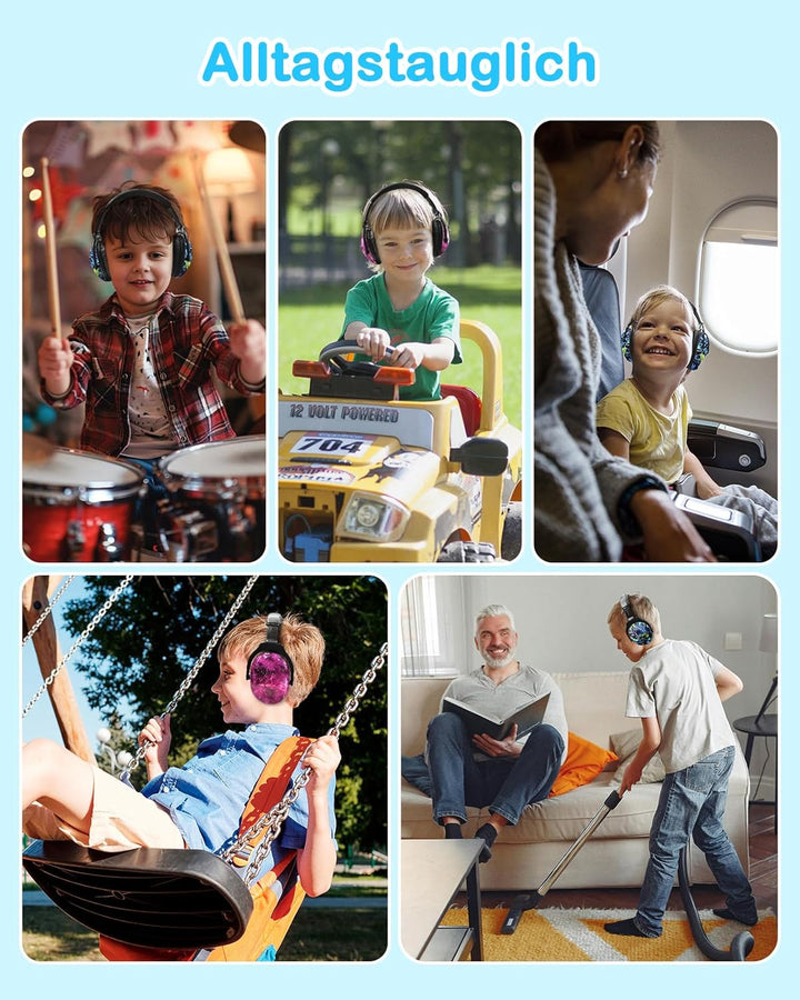 ZOHAN 030 Gehörschutz Kinder 2er Pack,Lärmschutz Kopfhörer Kinder mit Autismus, ohrenschützer kinder