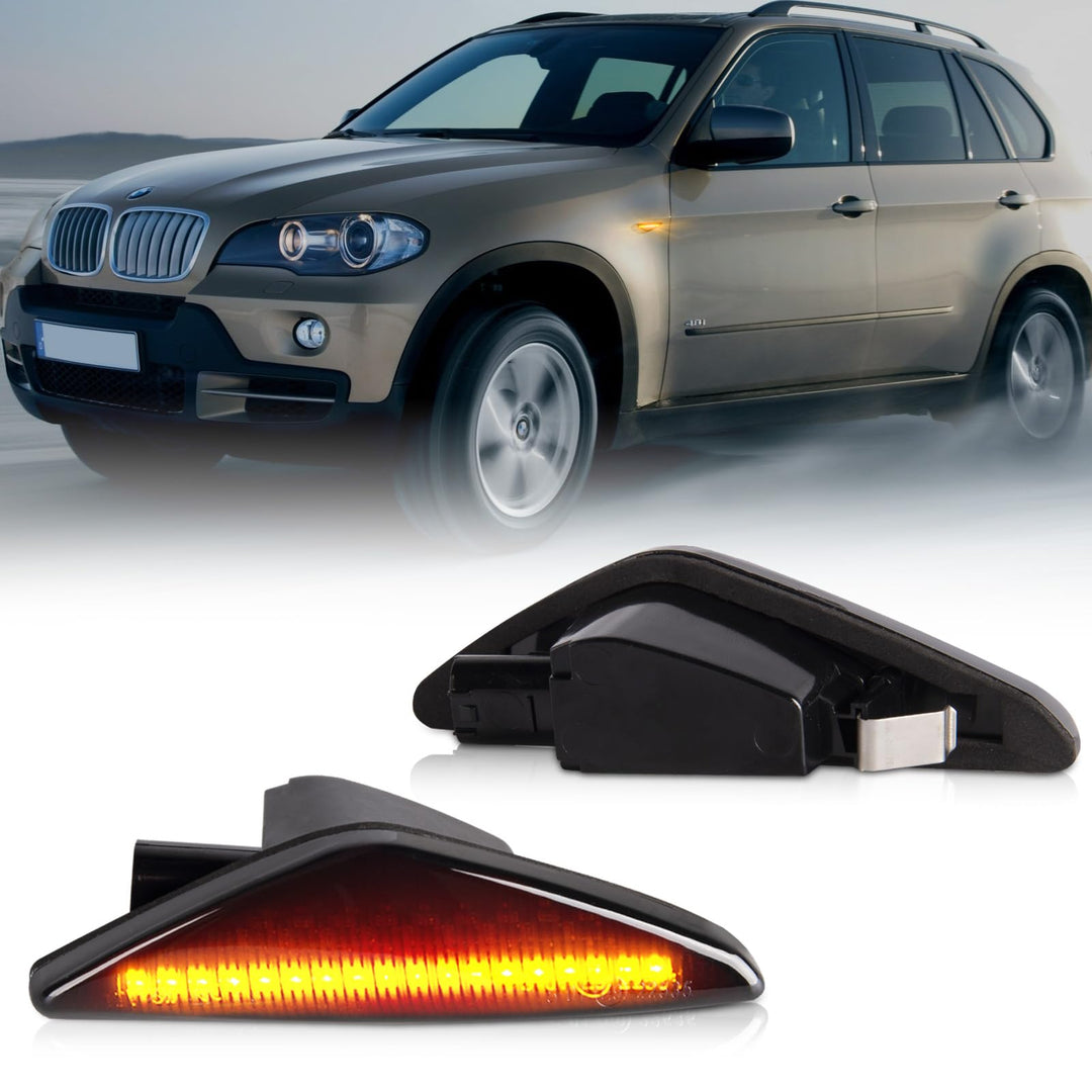 LED Blinker Seitenblinker für BMW E70 X5 E71 X6 F25 X3, Blinker mit Canbus Fehlerfrei, E70 X5 E71 X6