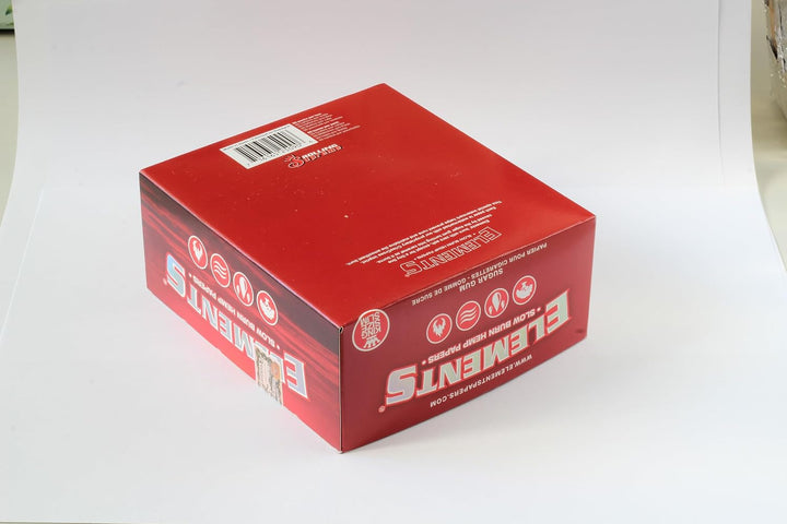 Elements 18438 RED-King Size Slim-50 Heftchen a 33 Blatt, Papier, Rot