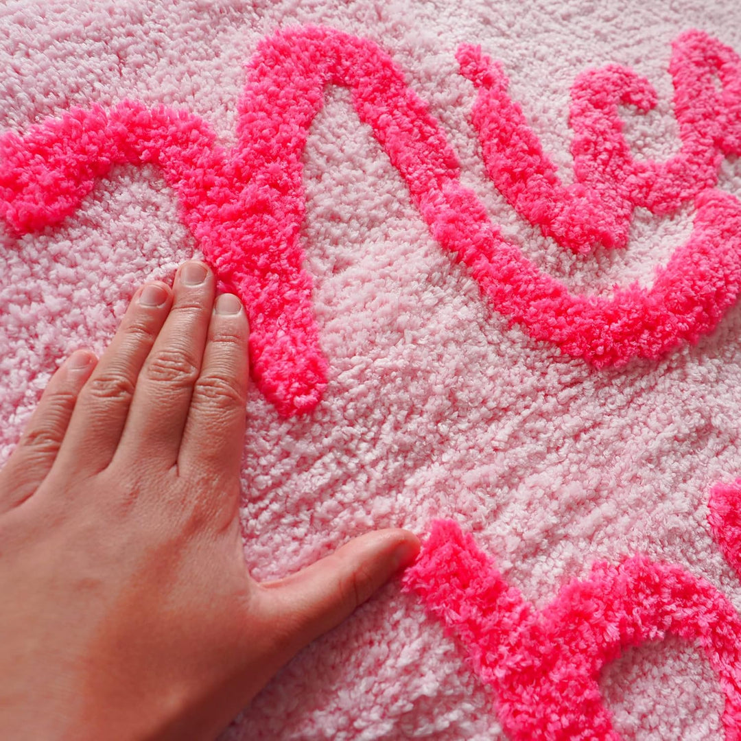 Nice Butt Badematte, rosa Hintern, lustig, niedlich, Badezimmerteppich, Pfirsich-Blush-Teppich, Dusc