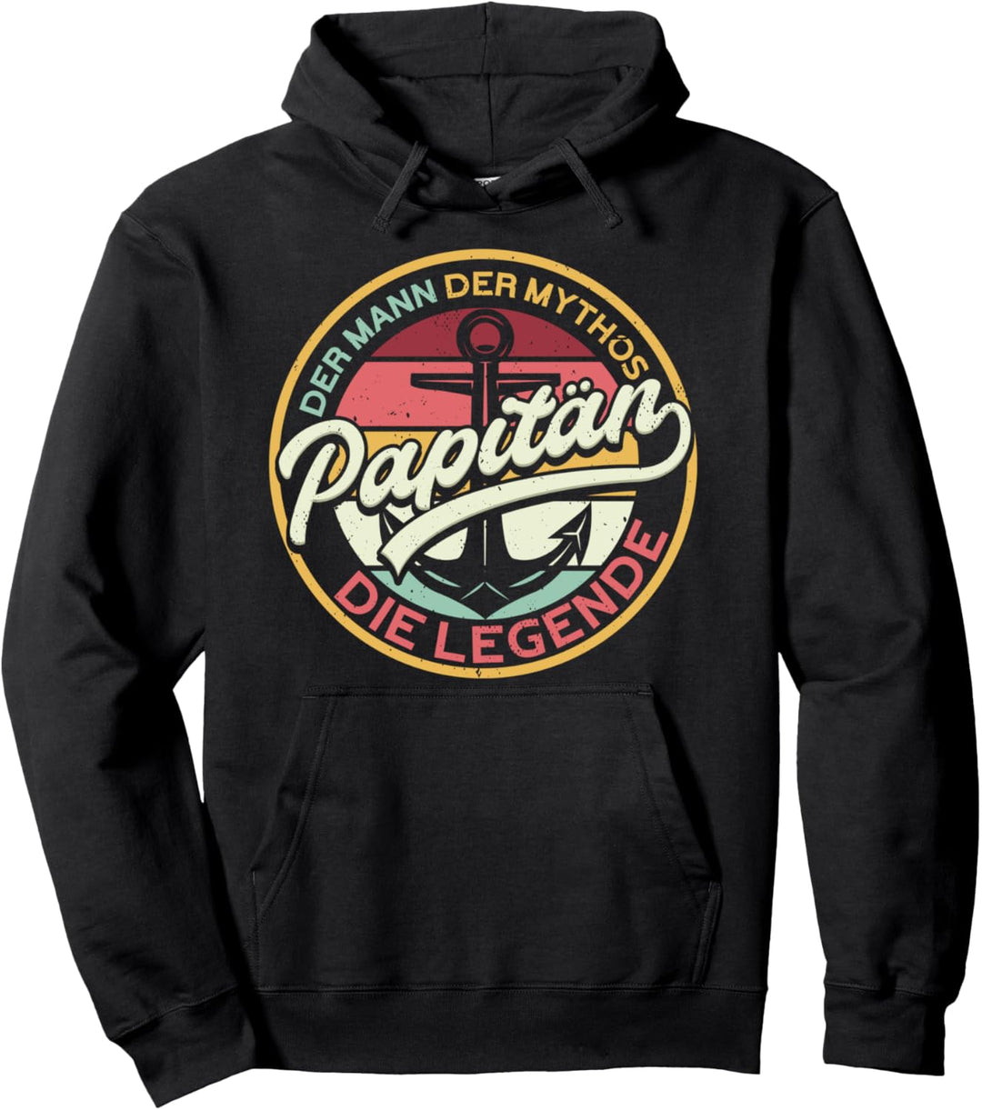 Papitän Segeln Vatertag Vatertagsgeschenk Pullover Hoodie