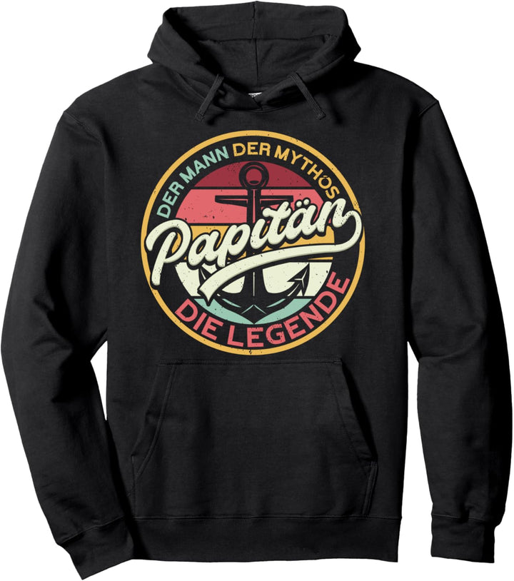 Papitän Segeln Vatertag Vatertagsgeschenk Pullover Hoodie
