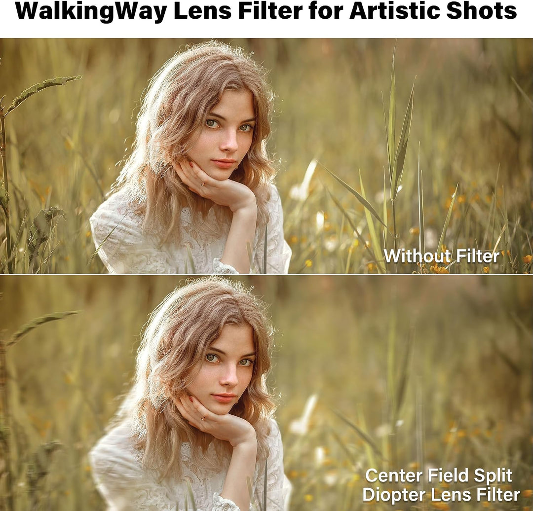 Walking Way Split-Diopter 52mm für doppelten Halbmond-Unschärfe-Effekt, 52mm