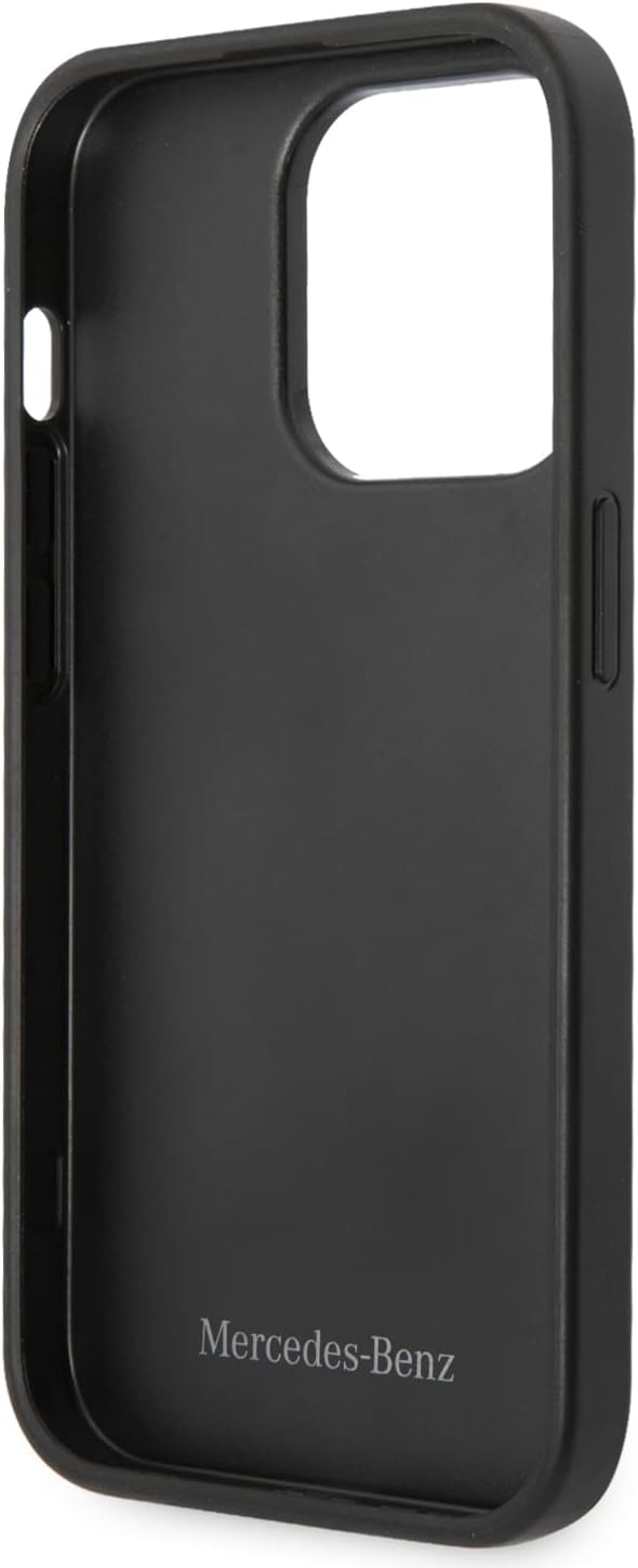 CG MOBILE Mercedes-Benz Schutzhülle für iPhone 14 Pro in Rot mit Perforationen, Back Cover Rot/Ausfl