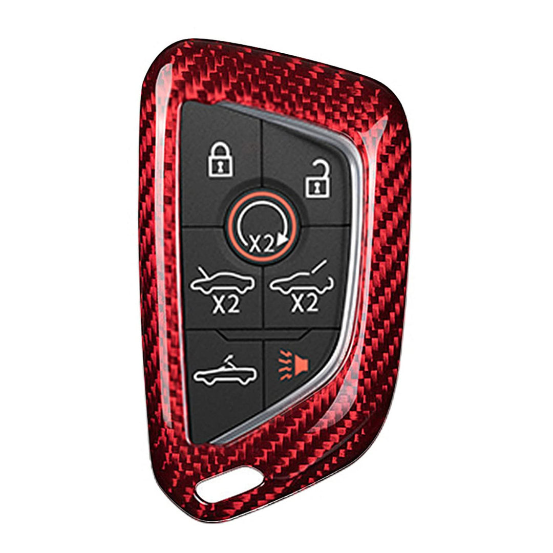 M.JVisun Echte Kohlefaser Abdeckung Fall Für Chevrolet Chevy Corvette C8 2020-2021 Auto Schlüssel Sc
