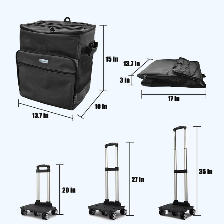 Kühltasche Mit Rollen Kühlbox Gross 40L Isolierbox Kühltasche Bierkasten Faltbar Lunchtasche for Pic