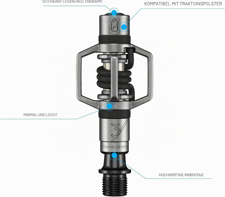 Crankbrothers Laufradsatz Egg Beater 3 Pedale BLAU BLAU, BLAU BLAU