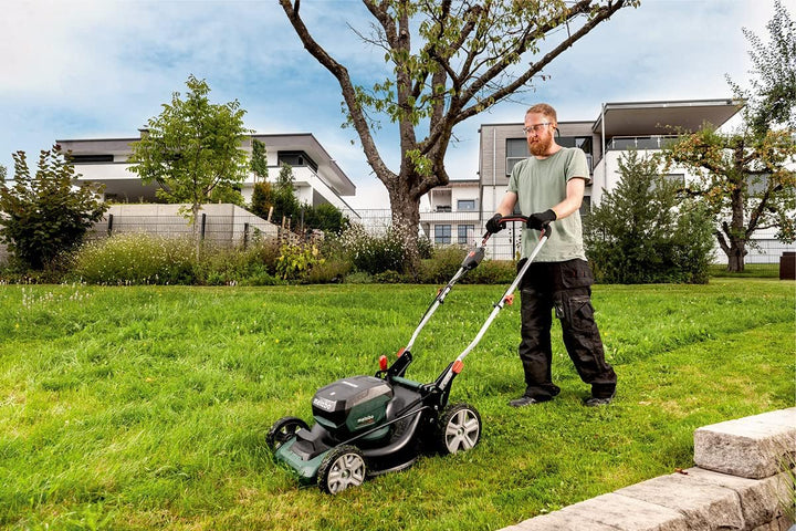 Metabo Akku-Rasenmäher mit Mulchfunktion RM 36-18 LTX BL 46 (601606650) für grosse Flächen im Garten