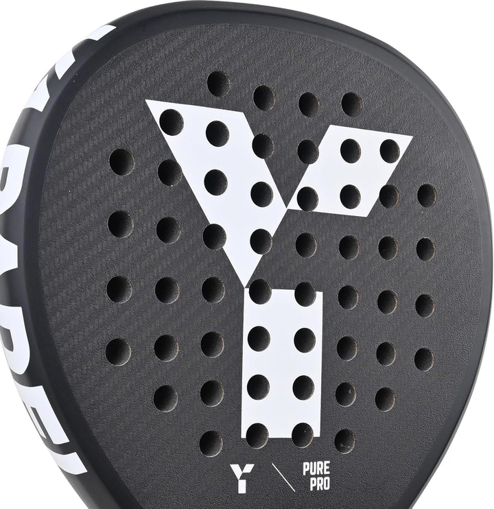 Y 1 Pure Pro Padelschläger für fortgeschrittene Spieler, runde Form