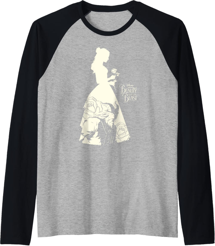Disney Beauty &amp; The Beast Belle Silhouette C1 Raglan