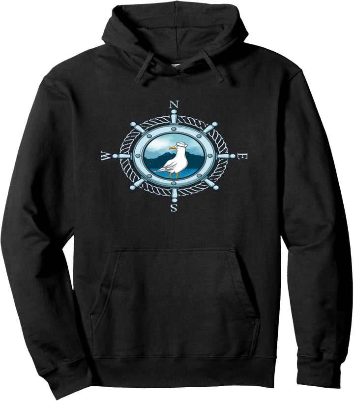 Moin Möwe Anker Norden See &amp; Meer Pullover Hoodie